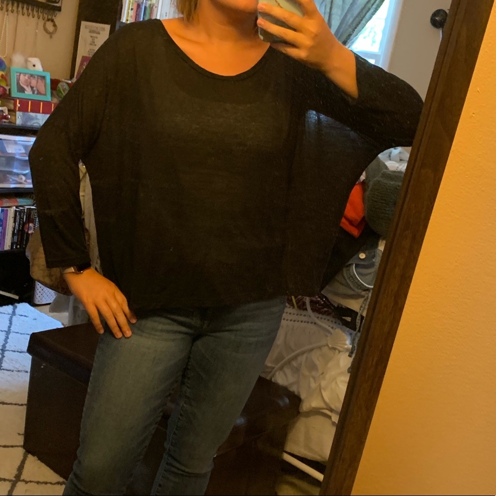 Old Navy Black Long Sleeve Tee